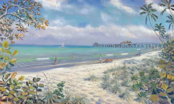 Red Chairs, Naples Beach