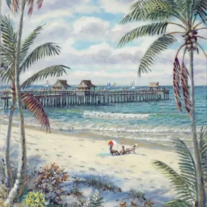 Pier Through the Palms