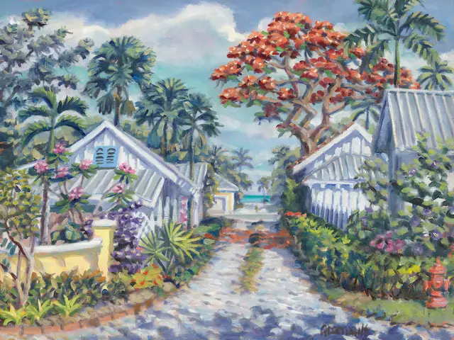 Alley with Poincianas