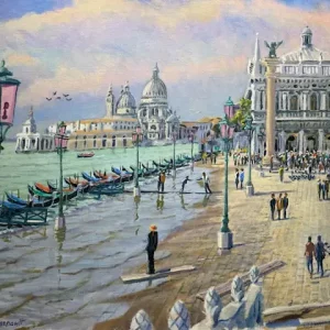 High Tide in Venice, Painting by Paul Arsenault