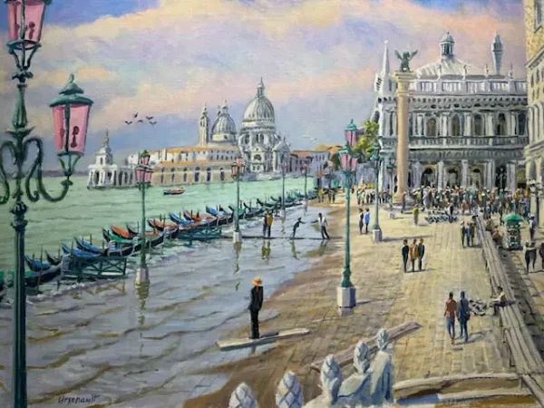 High Tide in Venice, Painting by Paul Arsenault