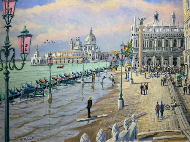 High Tide in Venice, Painting by Paul Arsenault