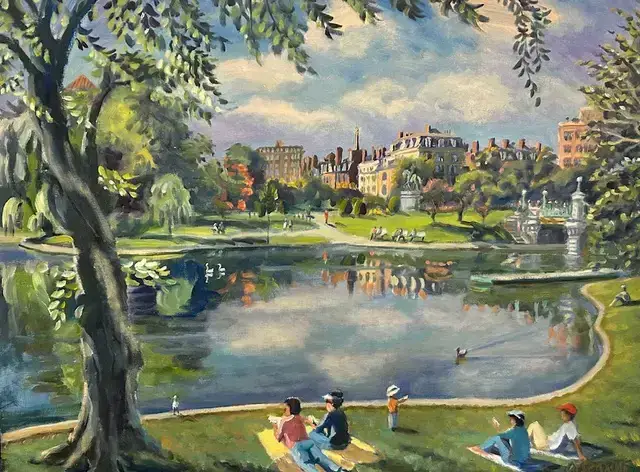 Picnic in Boston Gardens