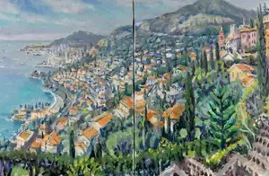 View from Roquebrun, French Riviera