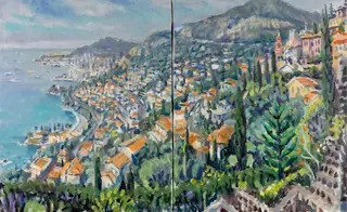 View from Roquebrun, French Riviera