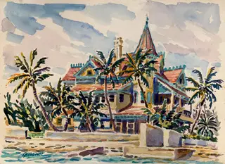 Southernmost House, Key West ( watercolor)