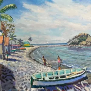 Hauling Nets, Scots Head, Dominica