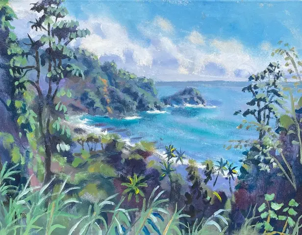View above Rosalie, Dominica