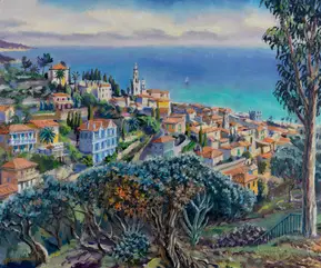 View above Menton